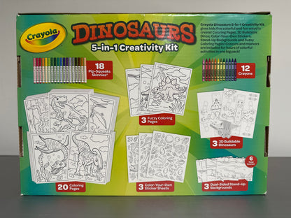 Crayola Dinosaurs 5-in-1 Creativity Kit (60+ Pieces)