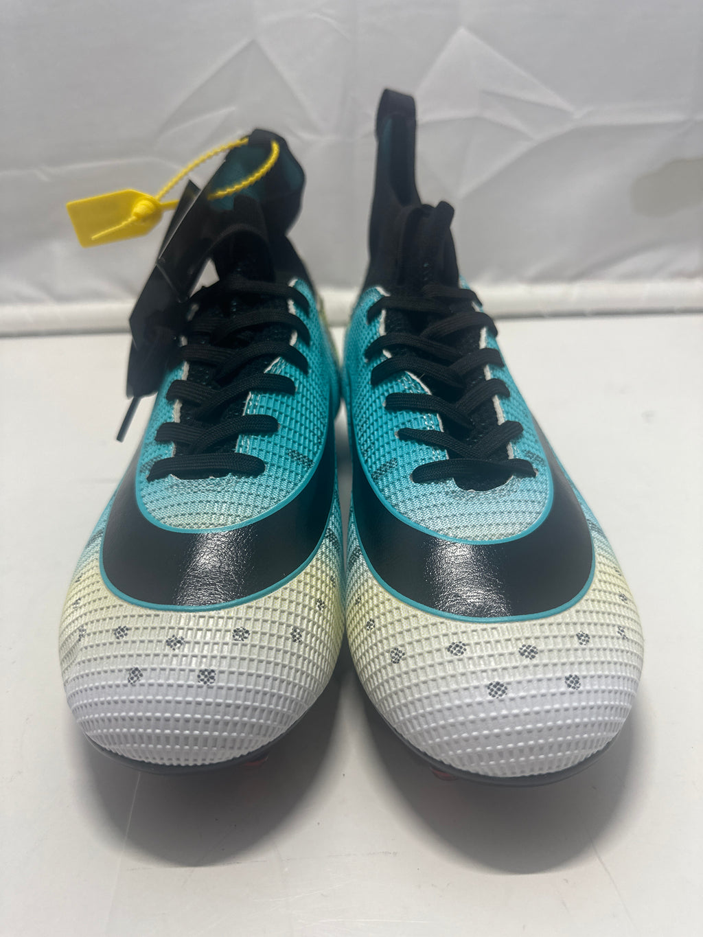 Wejiess AG Soccer Cleats Men's Size 8 (EU 42) Turquoise Black Football Boots