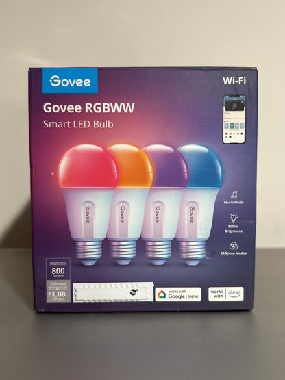 Govee RGBWW Smart LED Bulb (4-Pack)