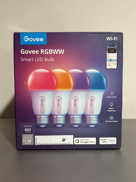 Govee RGBWW Smart LED Bulb (4-Pack)