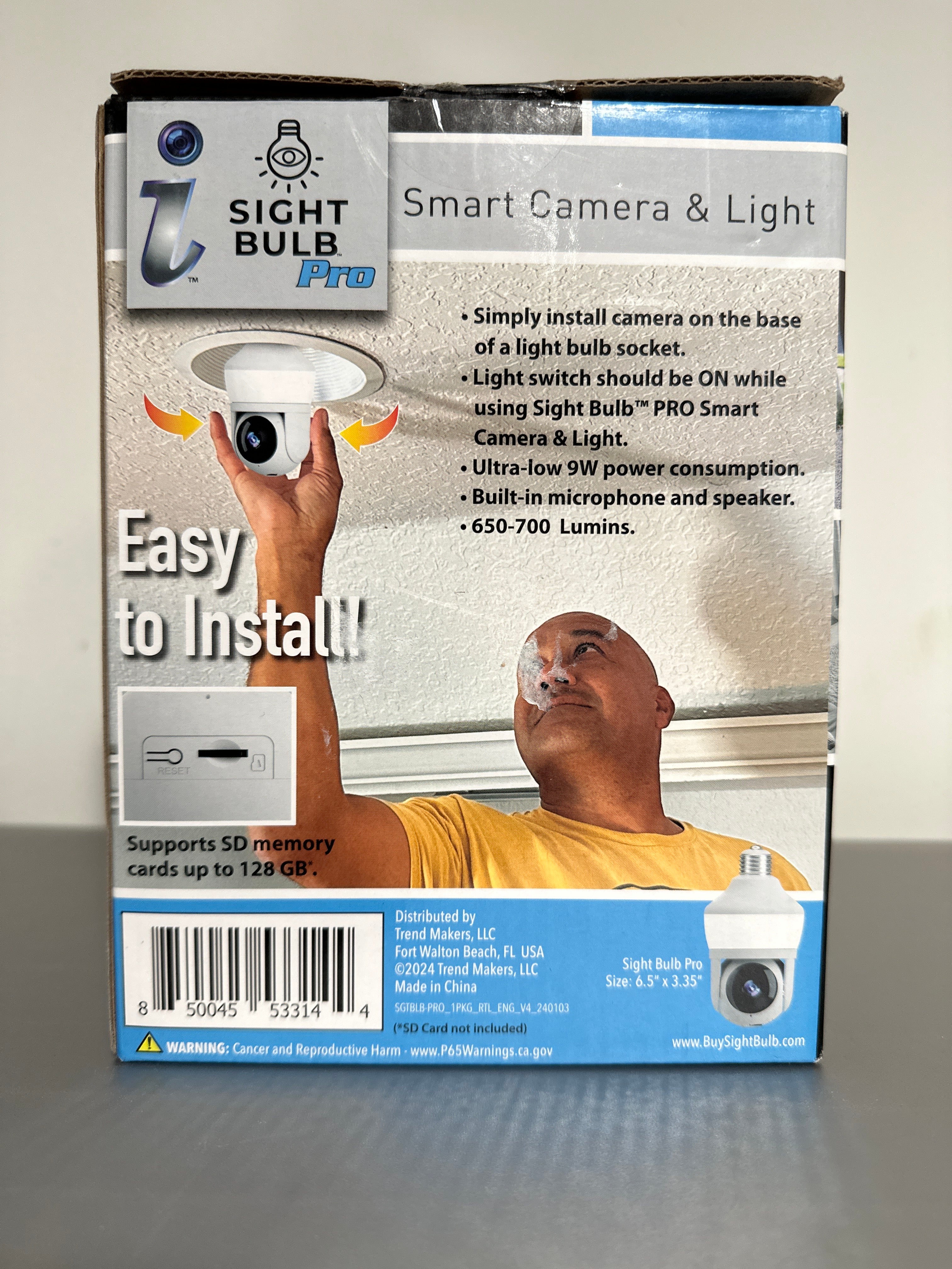 Sight Bulb Pro Smart Camera & Light – 75W Equivalent LED Security Bulb