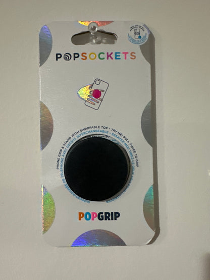 PopSockets PopGrip – Solid Black Swappable Phone Grip