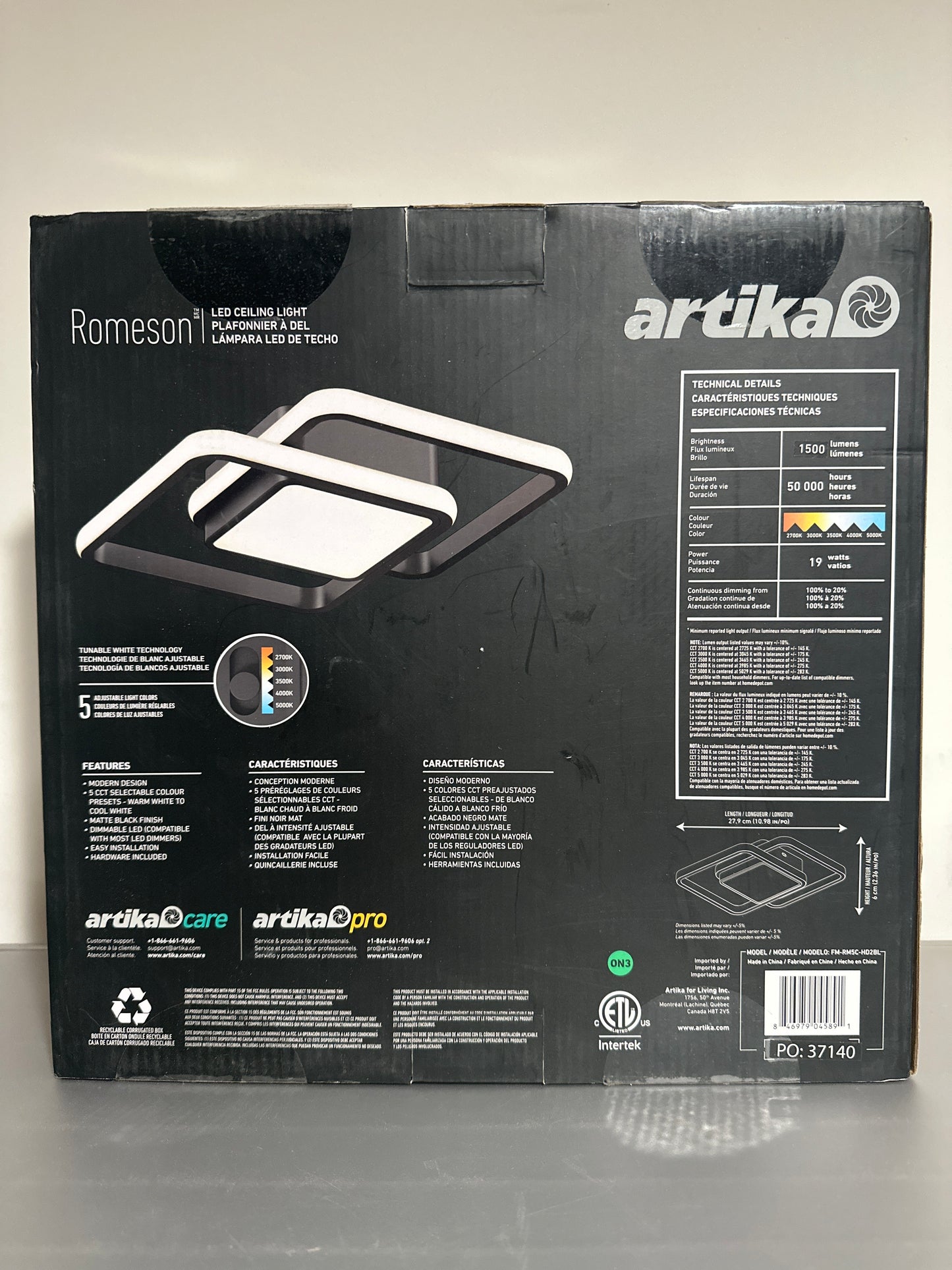 Artika Romeson LED Flush Mount Ceiling Light