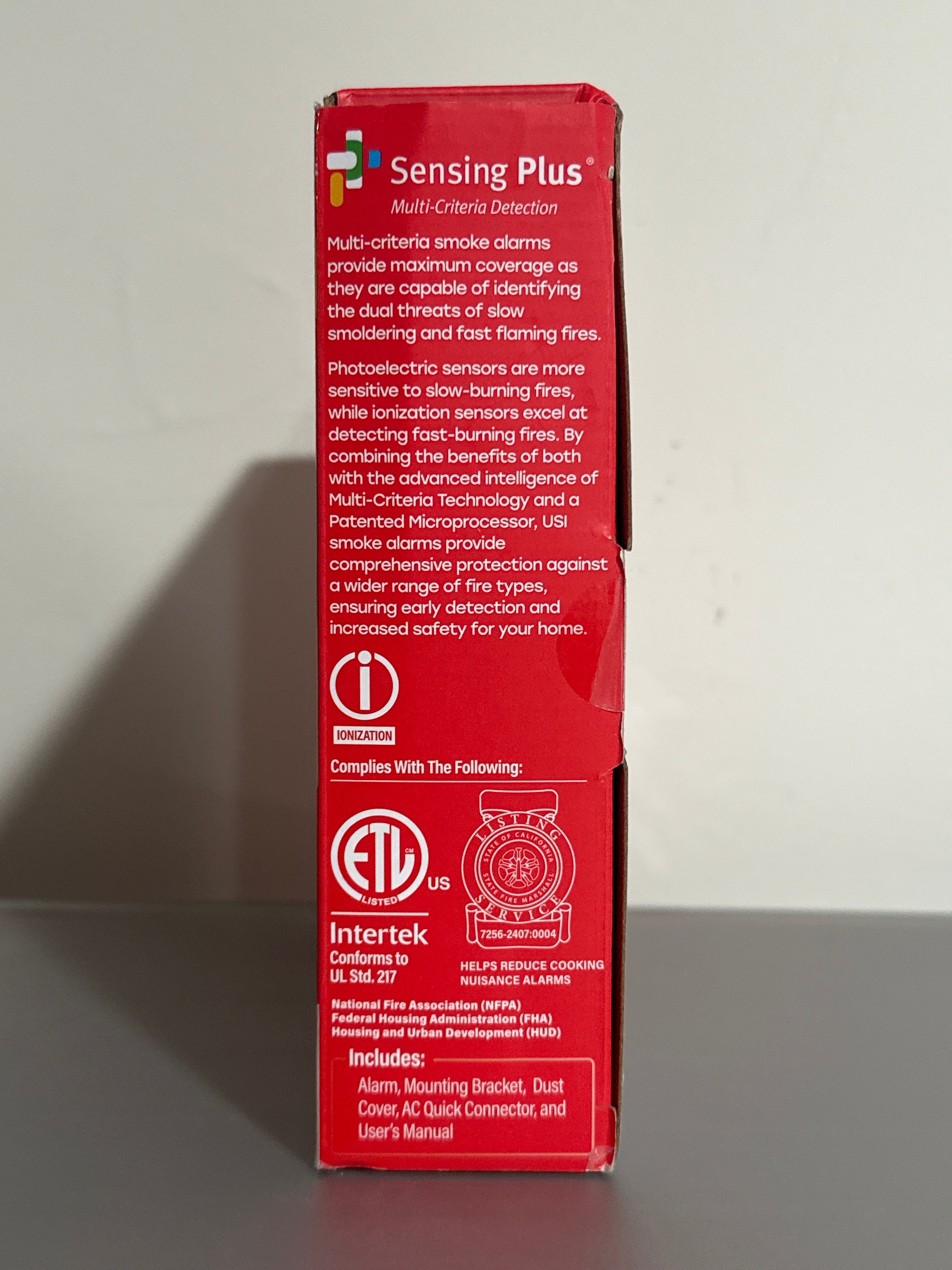 Universal Security Instruments 2-in-1 Smoke & Fire Alarm – Hardwired w/ 10-Year