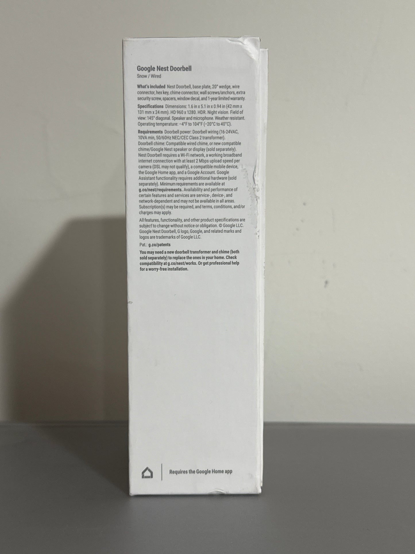 Google Nest Doorbell (2nd Generation) – Wired Smart Video Doorbell