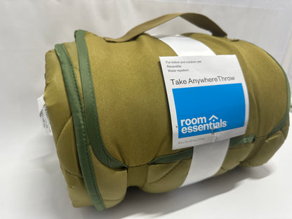 Room Essentials Take Anywhere Throw – Indoor & Outdoor Reversible Blanket