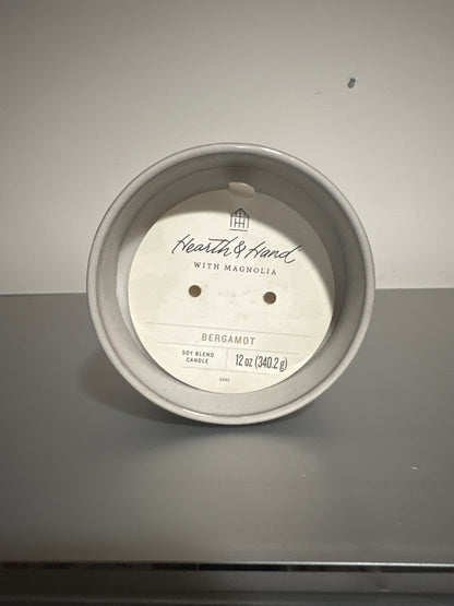 Hearth & Hand™ with Magnolia Bergamot Scented Soy Candle – 12 oz