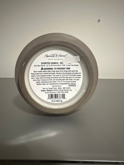 Hearth & Hand™ with Magnolia Bergamot Scented Soy Candle – 12 oz