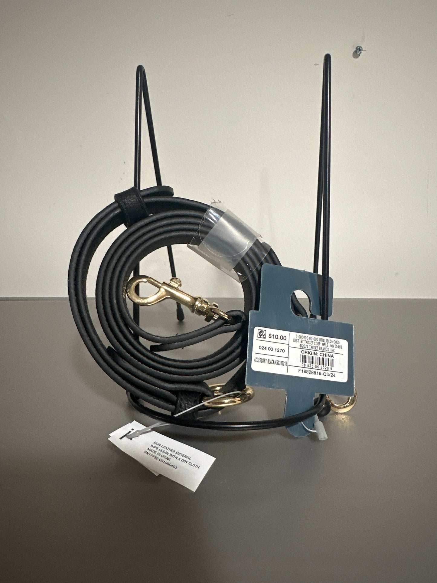 Universal Thread™ Adjustable Crossbody Strap – Faux Leather (Black)