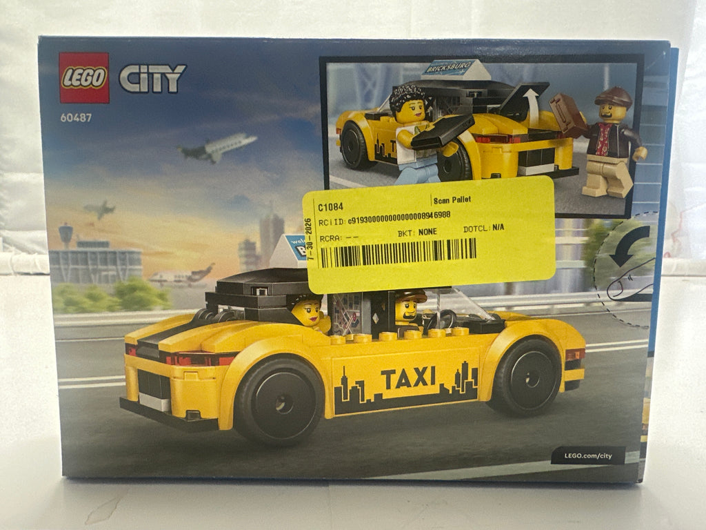 LEGO City Yellow Taxi 60487 Building Set 122 Pieces