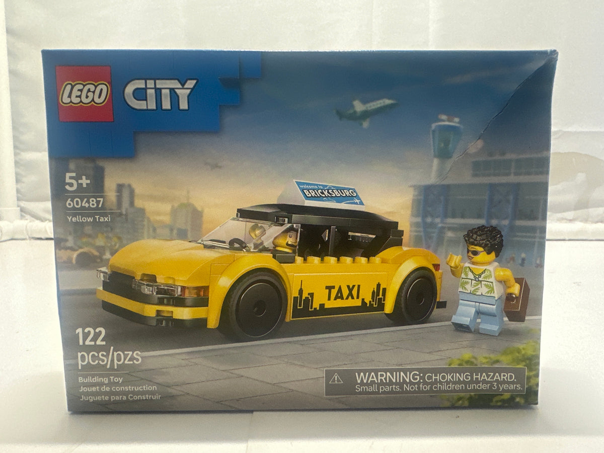 LEGO City Yellow Taxi 60487 Building Set 122 Pieces