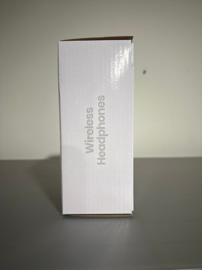 Wireless Over-Ear Headphones with Folding Design & Built-In Controls – White