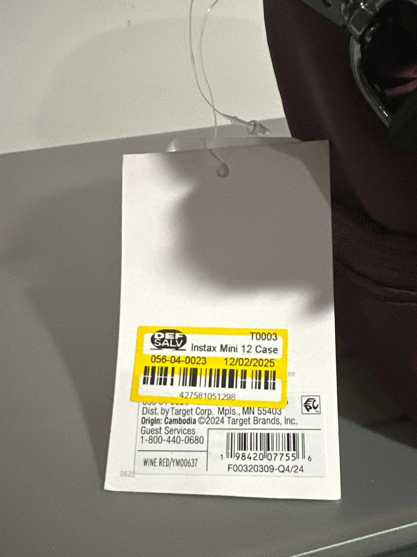 heyday™ Camera Case for Fujifilm Instax Mini 12 – Wine Red