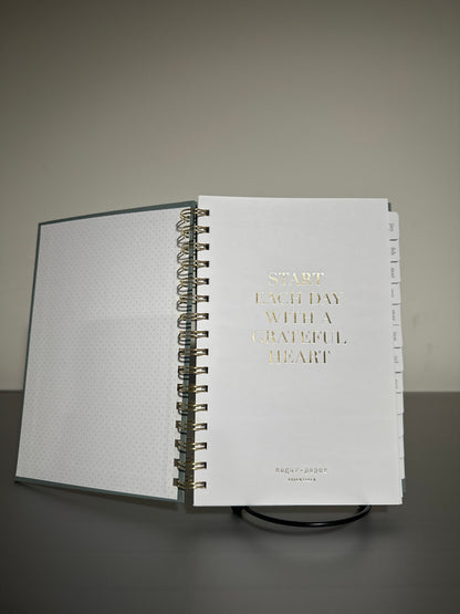 Sugar Paper Essentials 2026 Spiral Planner | Minimalist Weekly & Monthly Planner | Gold Foil Hardcover