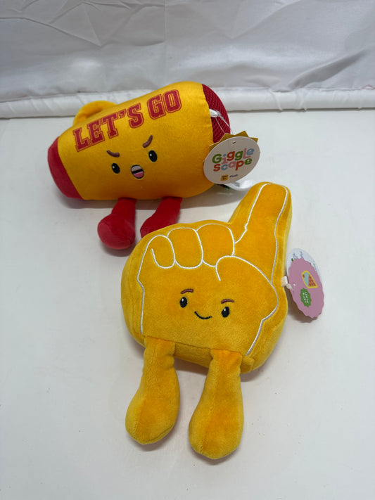 Let’s Go Megaphone & Foam Finger Plush Toy Set - Yellow