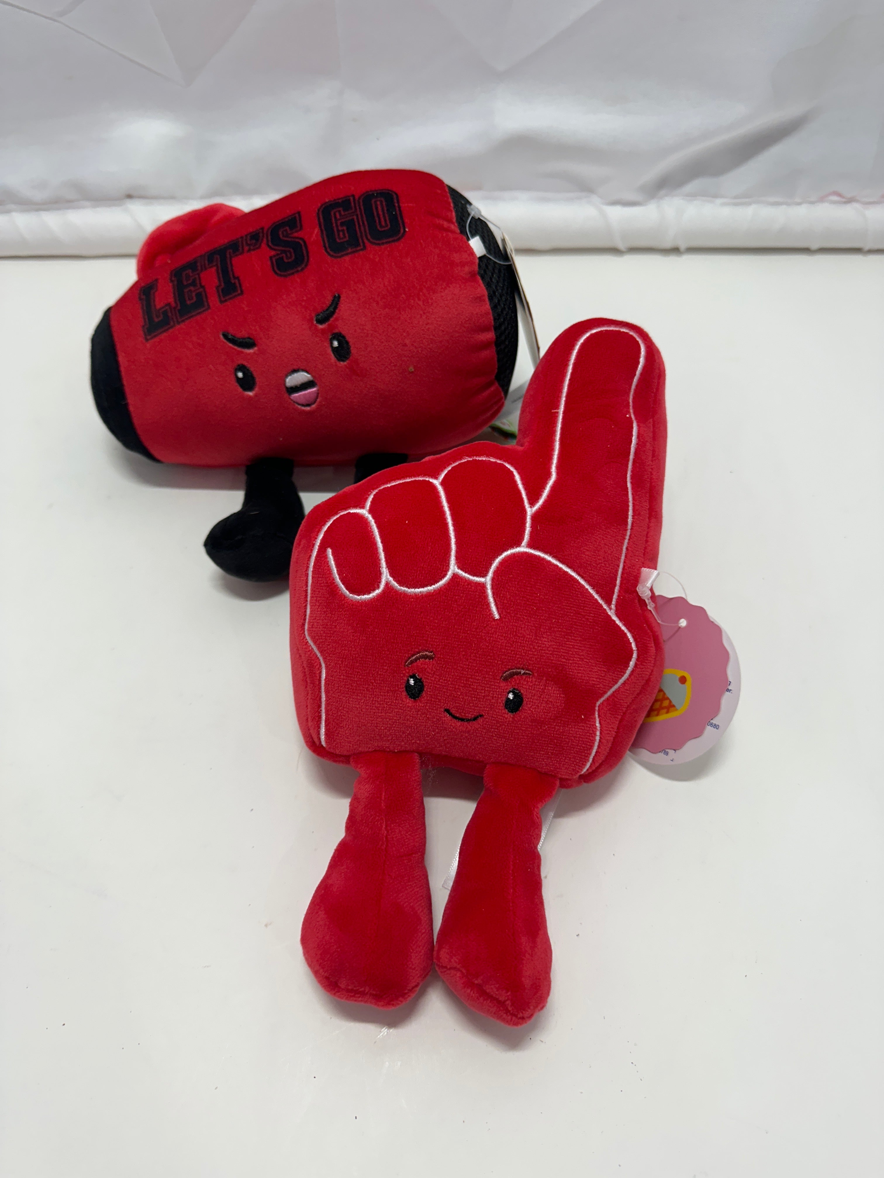 Let’s Go Megaphone & Foam Finger Plush Toy Set - Red