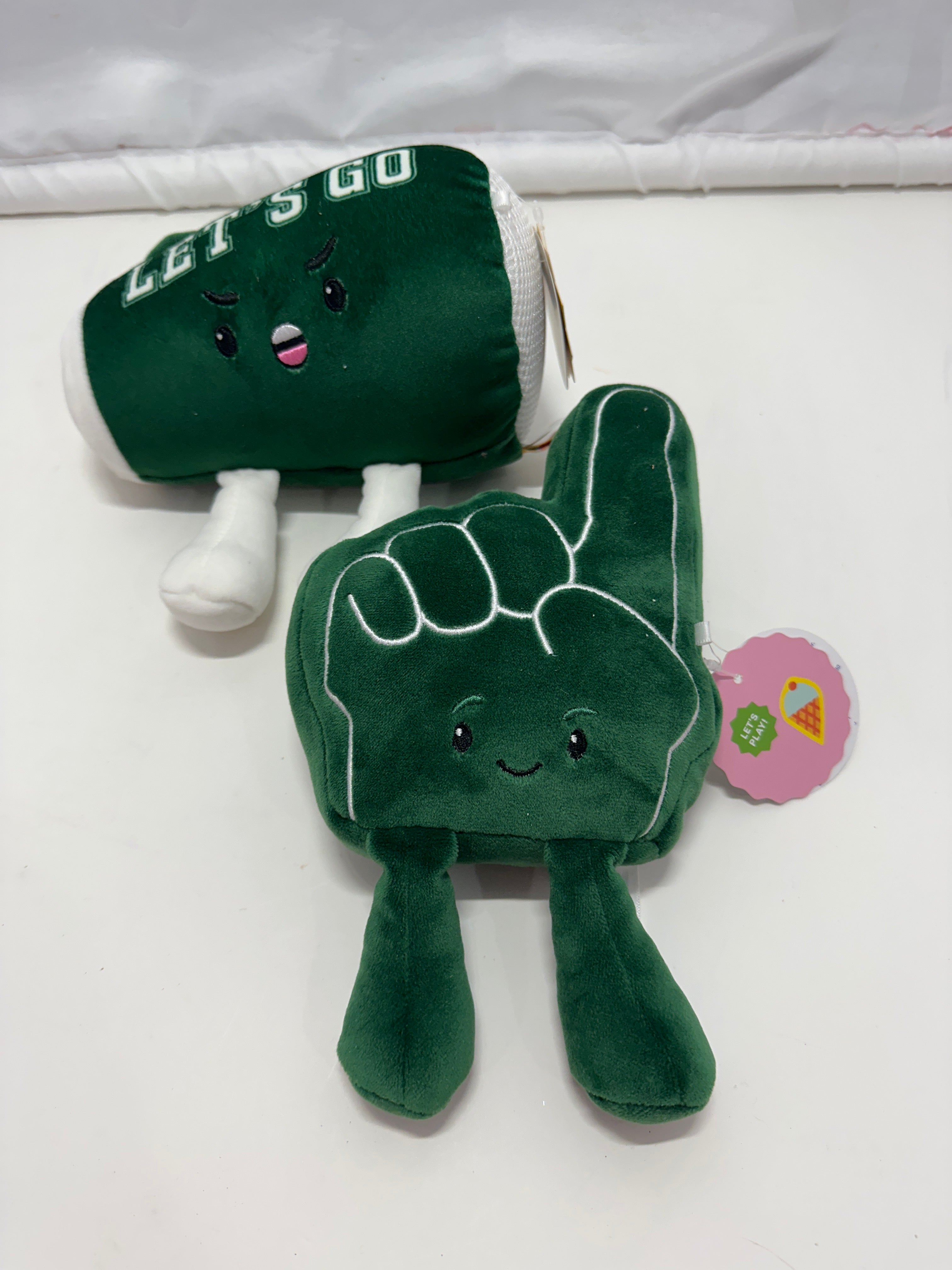 Let’s Go Megaphone & Foam Finger Plush Toy Set - Green