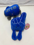 Let’s Go Megaphone & Foam Finger Plush Toy Set - Blue
