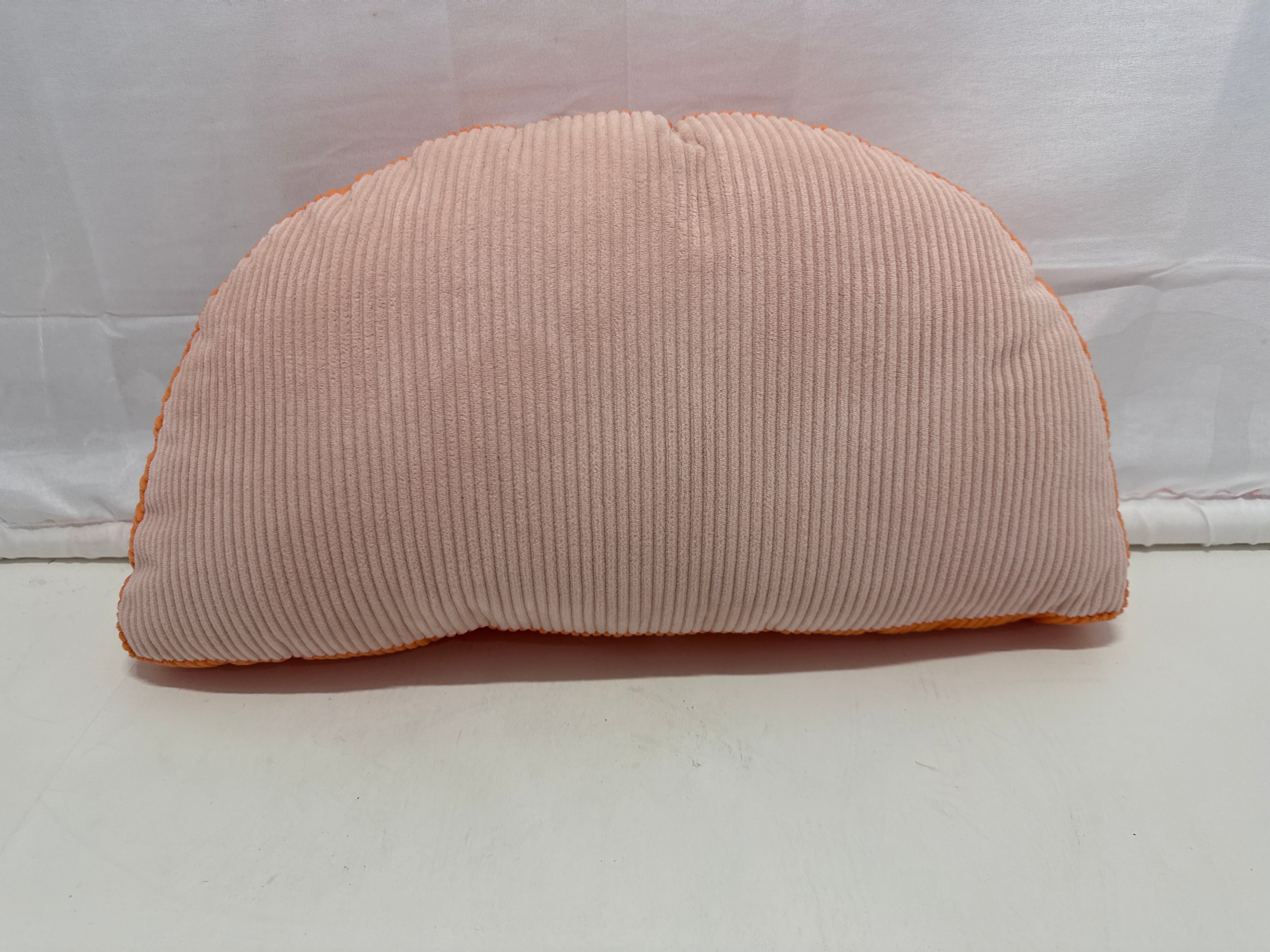 Room Essentials Ribbed Toss Pillow – Orange slice