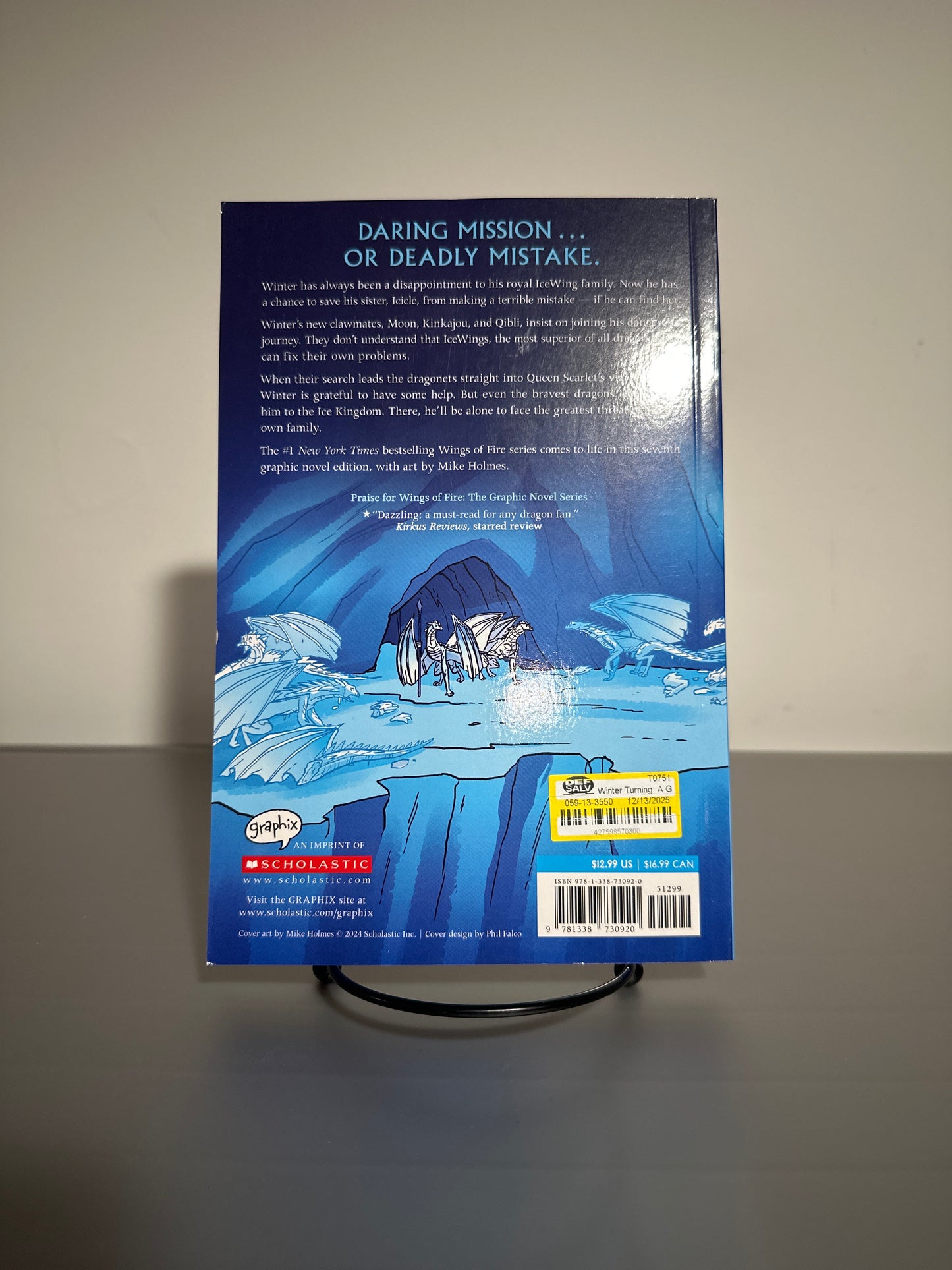 Wings of Fire Graphic Novel Book 7 Winter Turning by Tui T. Sutherland Paperback