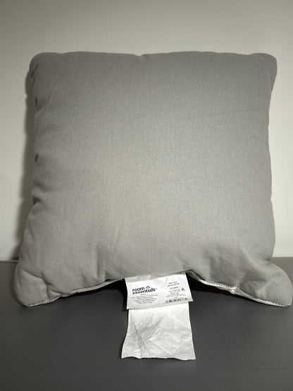 Room Essentials™ Gray Textured Square Throw Pillow – 16" x 16"