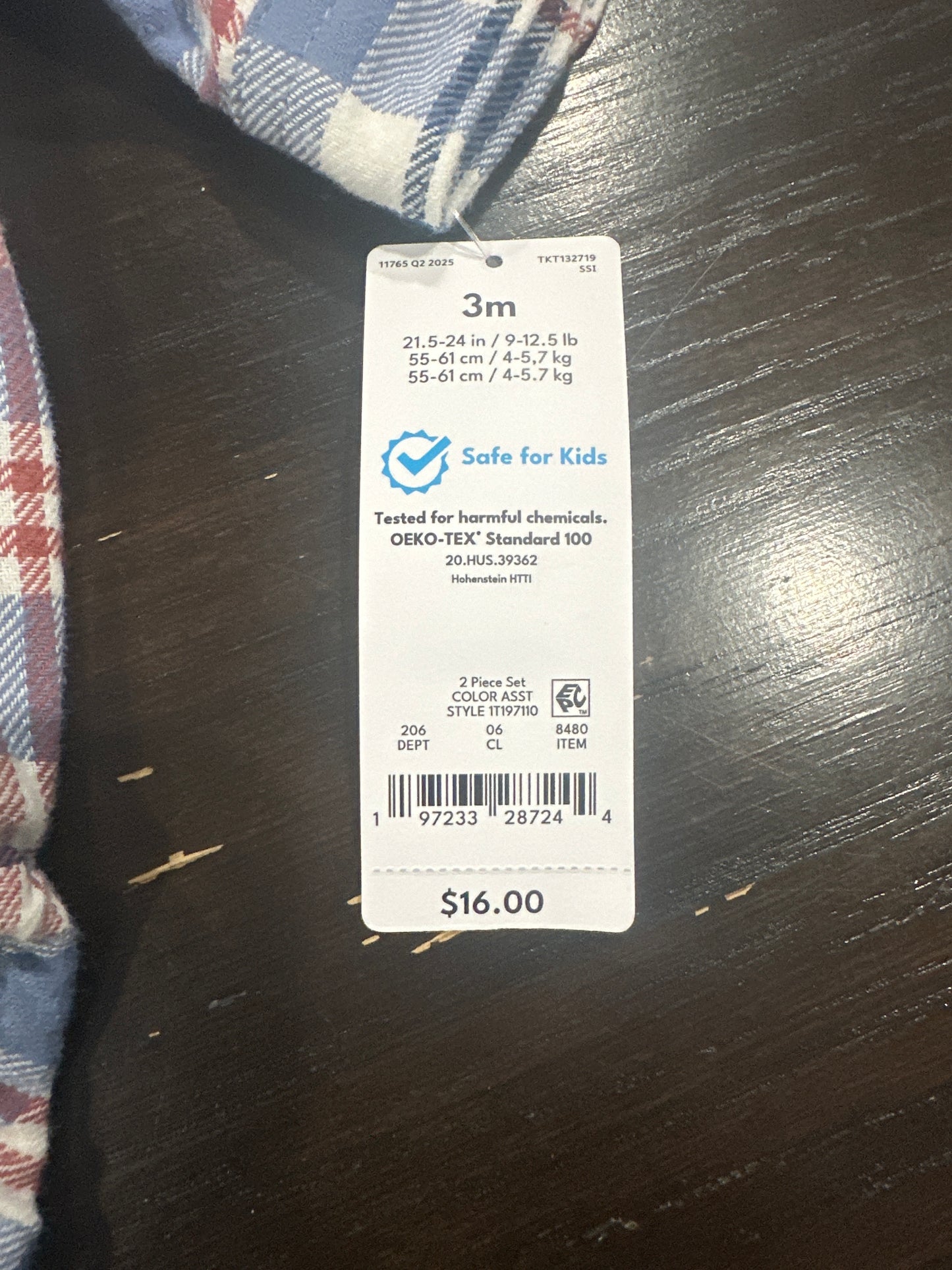 Carter’s® Baby Boys 2-Piece Plaid Bodysuit & Corduroy Pants Set