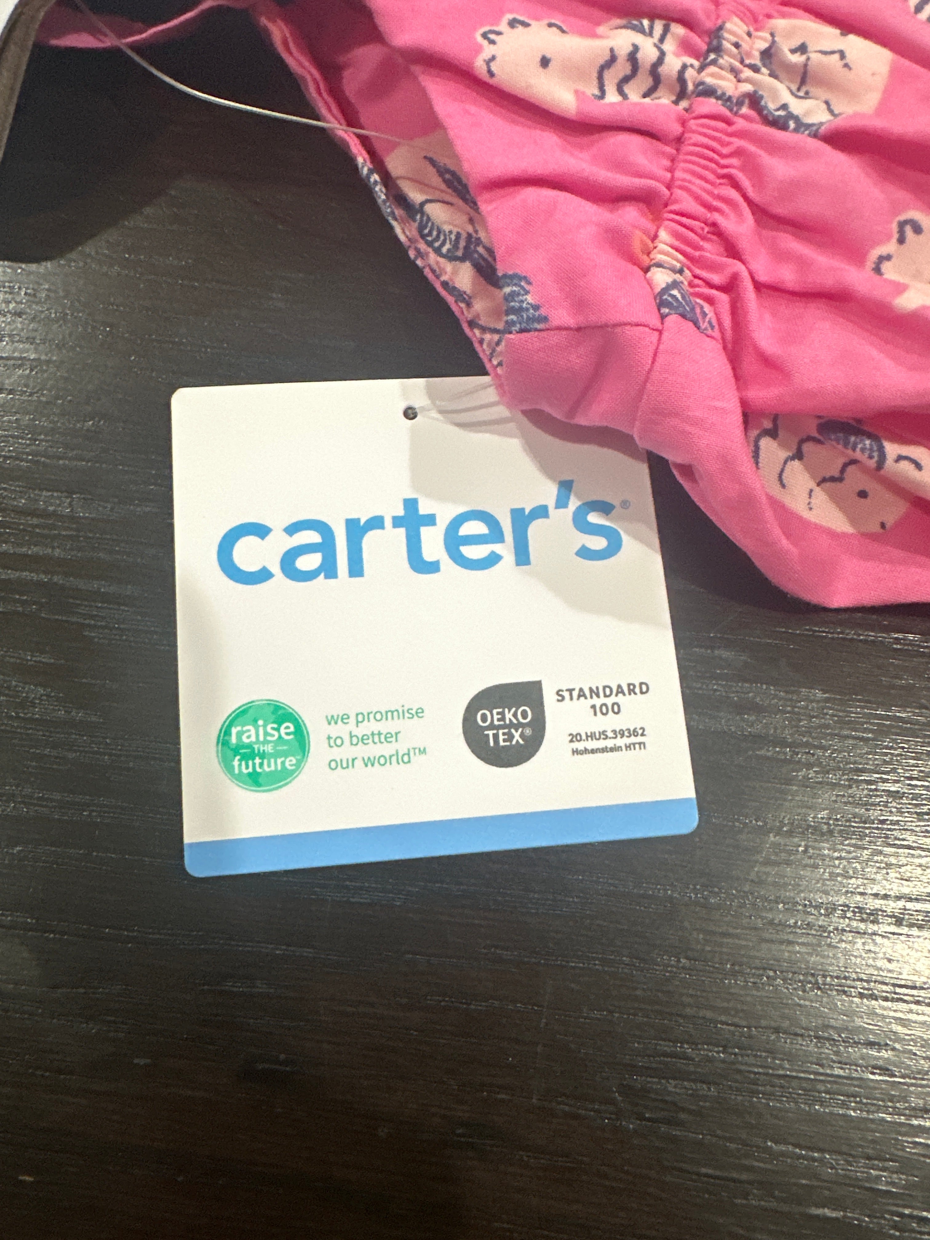 Carter’s® Pink Sea Life Print Sleeveless Baby Romper