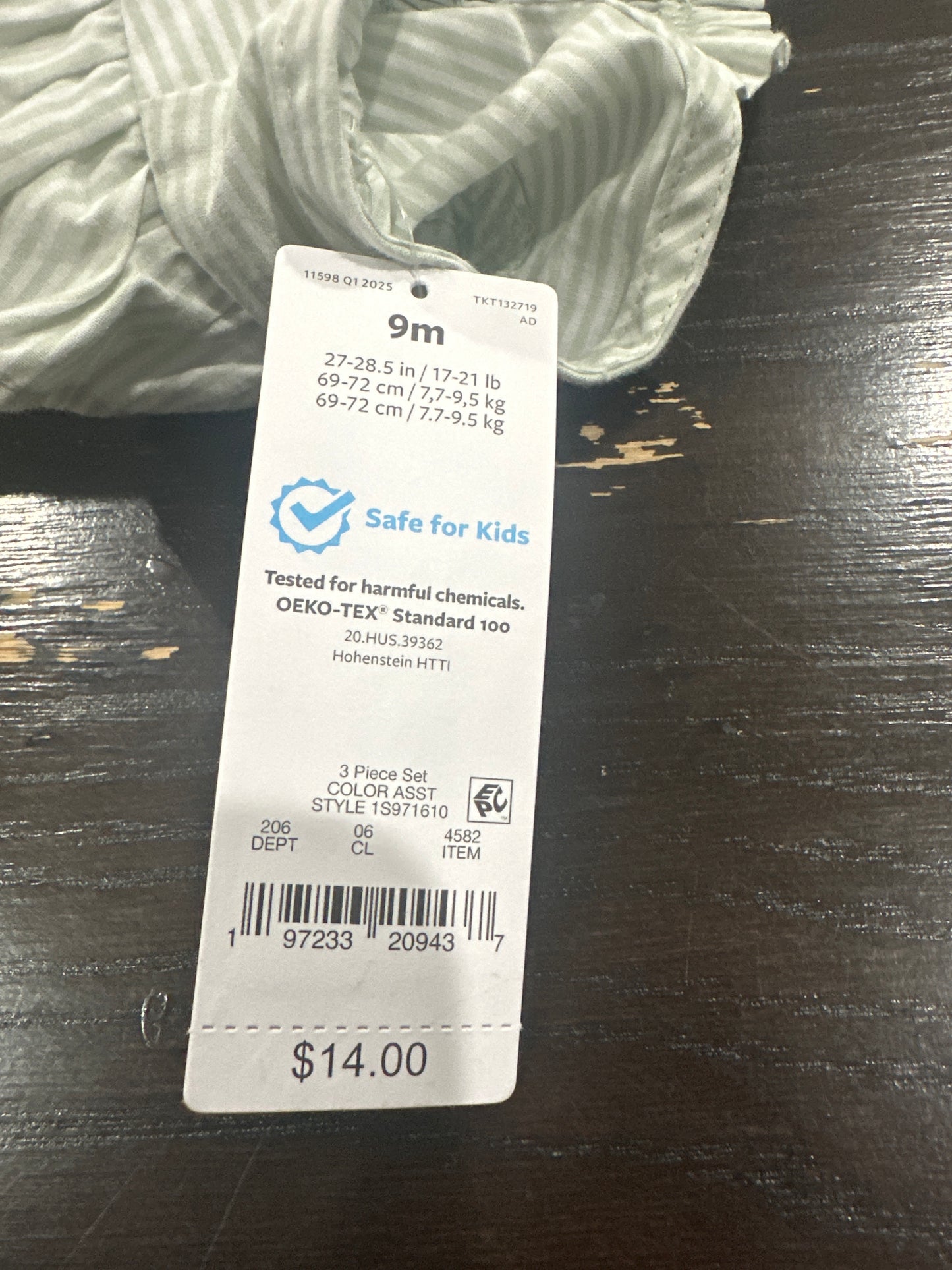 Carter’s Just One You Baby Girl Seersucker Dress – Stripe with Floral Embroidery