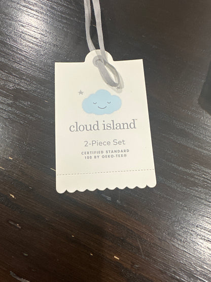 Cloud Island™ Baby 2-Piece Ribbed Floral Set – Cream