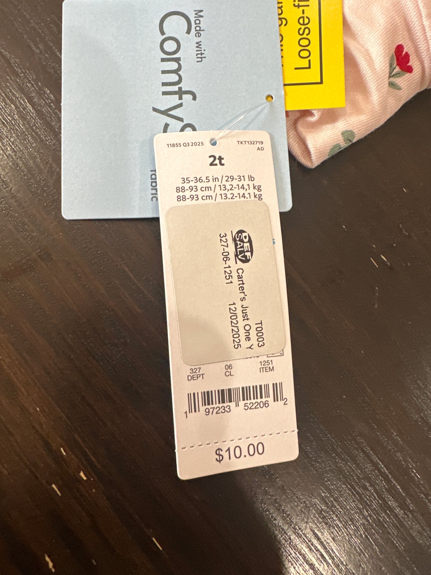 Carter’s Floral Long Sleeve Pajama Top & Pants Set