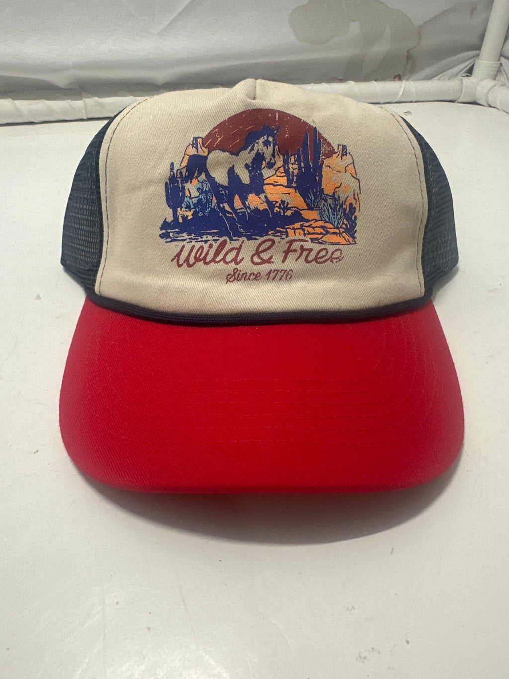 Way To Celebrate Patriotic Freedom Roamer Decorative Trucker Hat