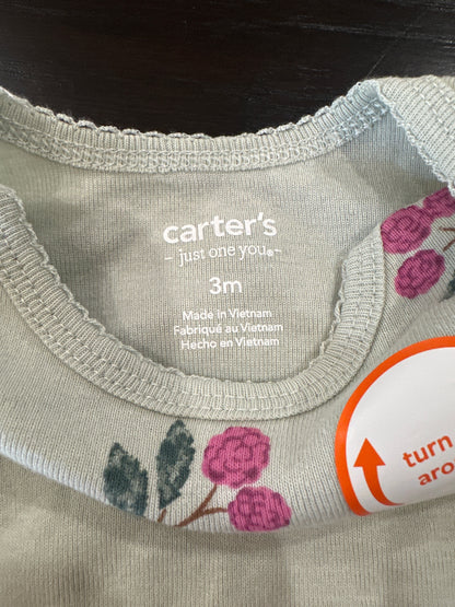 Carter’s Baby Floral Bodysuit & Leggings Set (3-Piece Outfit)