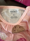 Carter’s Girls’ 2-Piece & Nightgown Pajama Set – Cherry & Dessert Prints