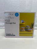 Room Essentials Food Storage Container Set – 8 Piece BPA-Free Plastic
