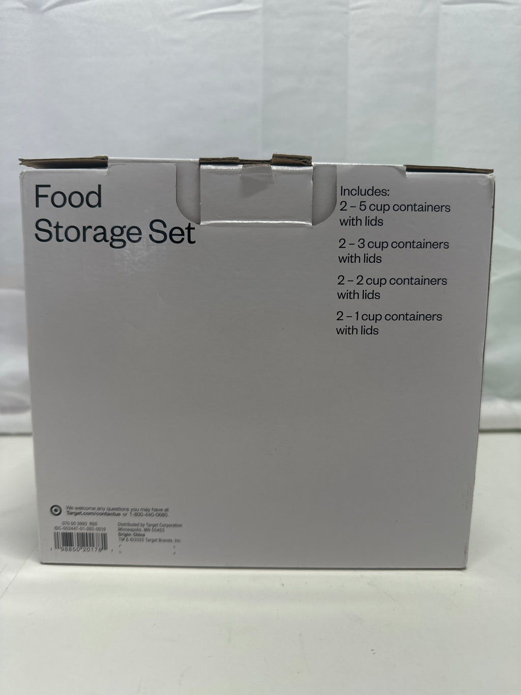 Room Essentials Food Storage Container Set – 8 Piece BPA-Free Plastic