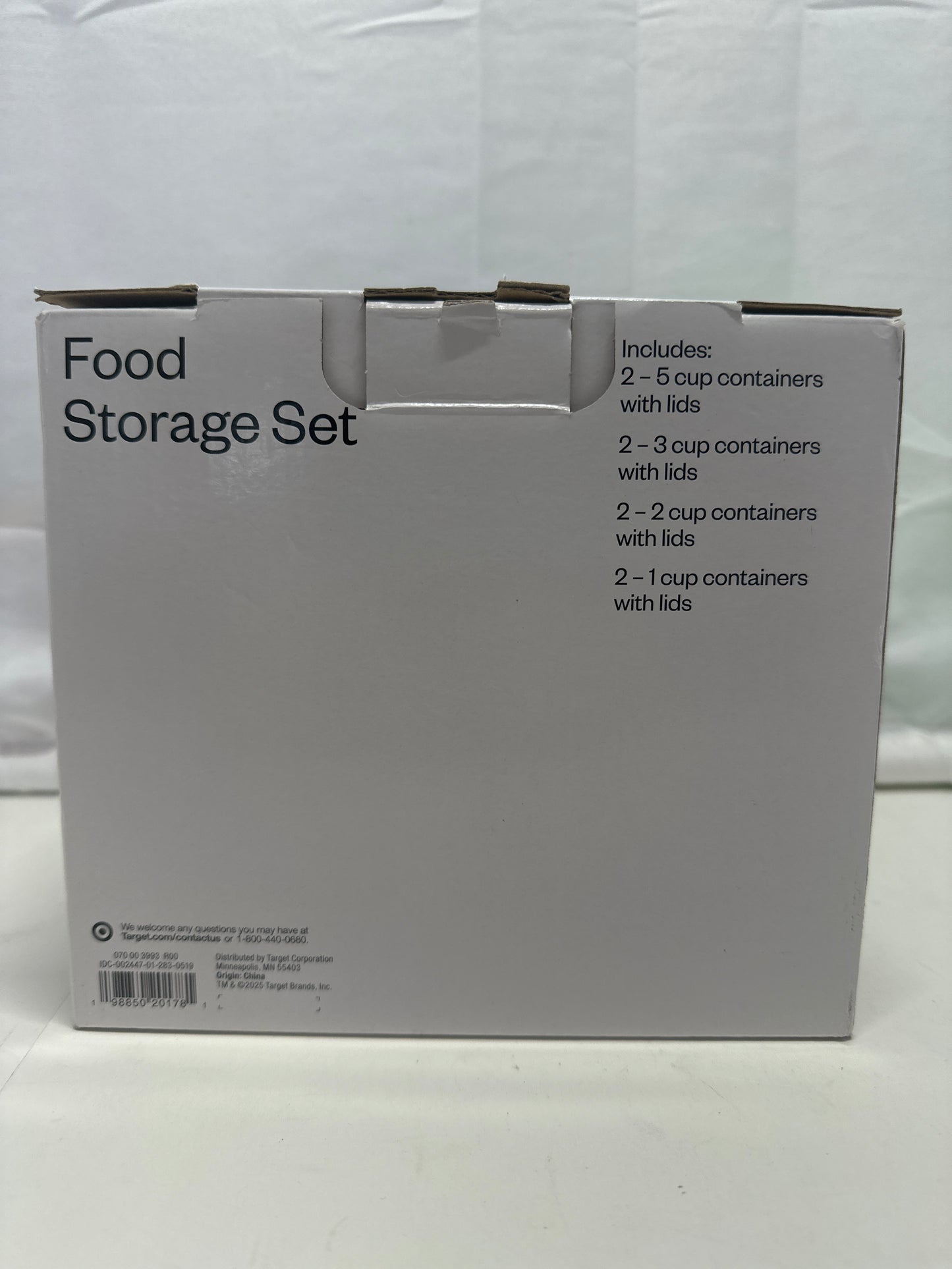 Room Essentials Food Storage Container Set – 8 Piece BPA-Free Plastic