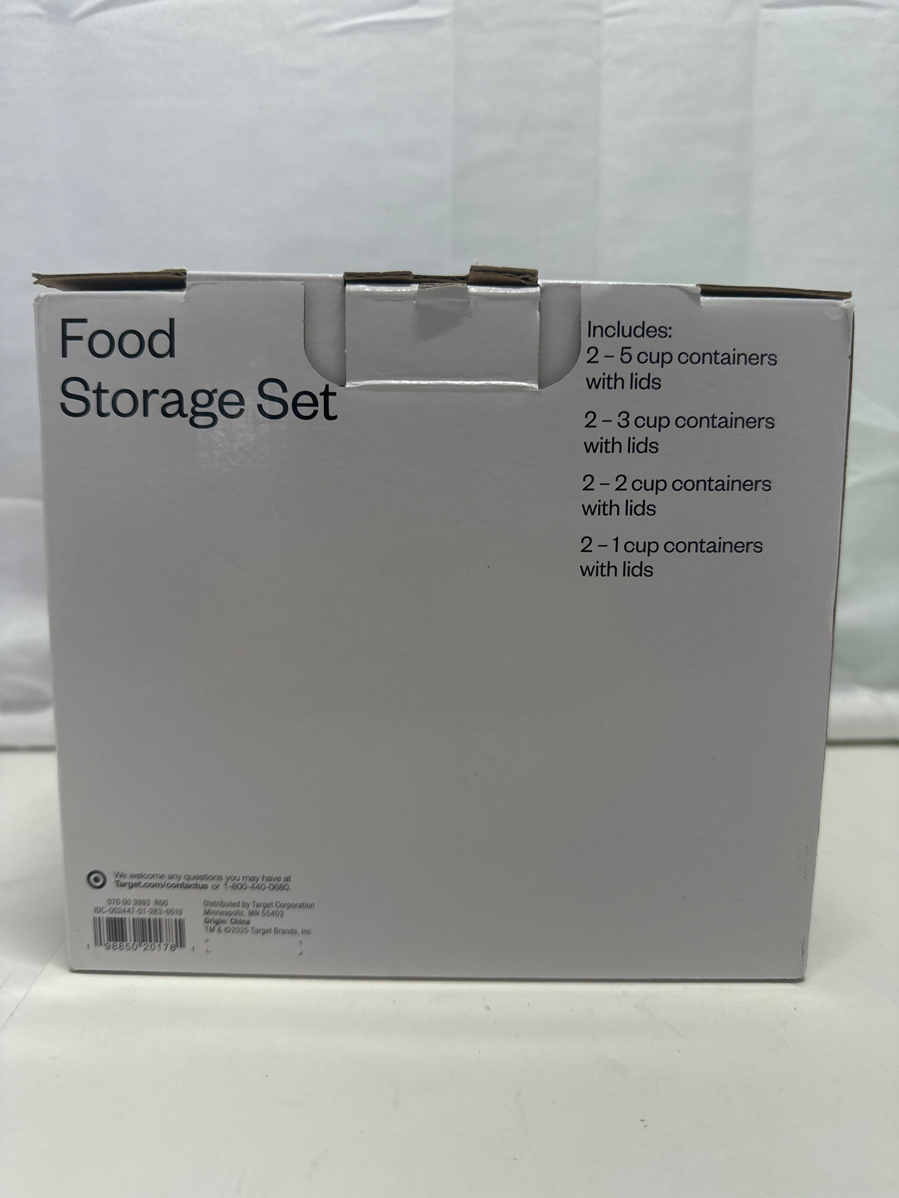 Room Essentials Food Storage Container Set – 8 Piece BPA-Free Plastic
