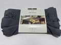 Threshold charcoal tassel table runner