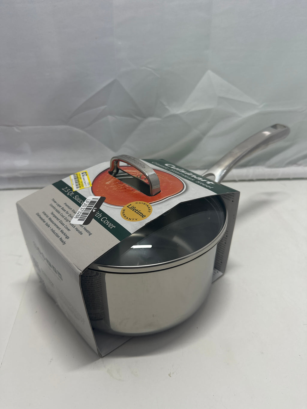 Cuisinart 2.5 Qt Stainless Steel Saucepan with Cover