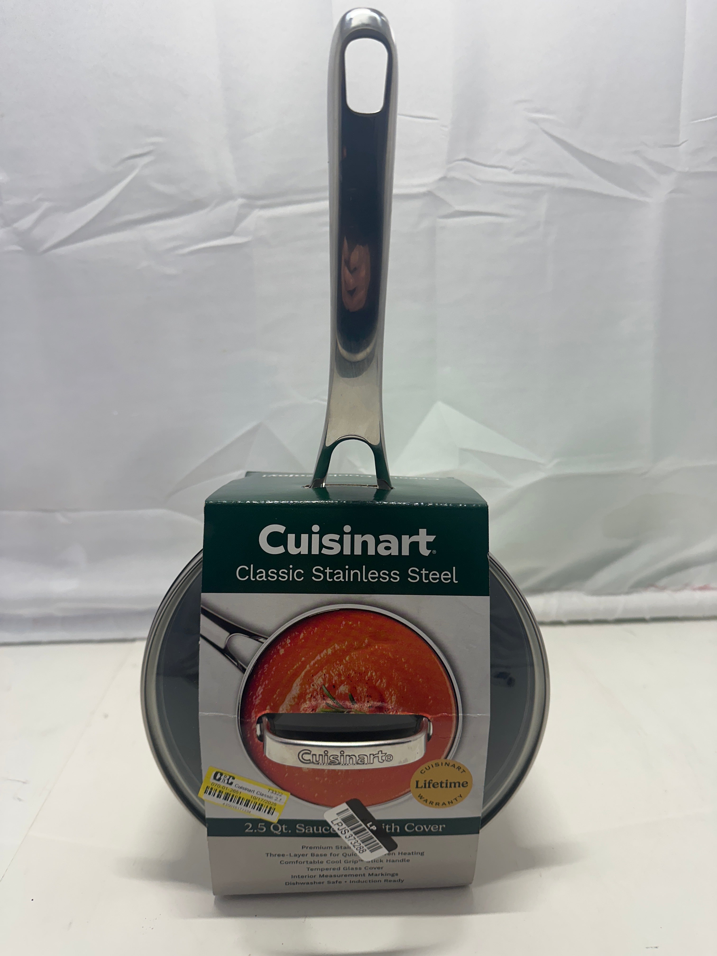 Cuisinart 2.5 Qt Stainless Steel Saucepan with Cover
