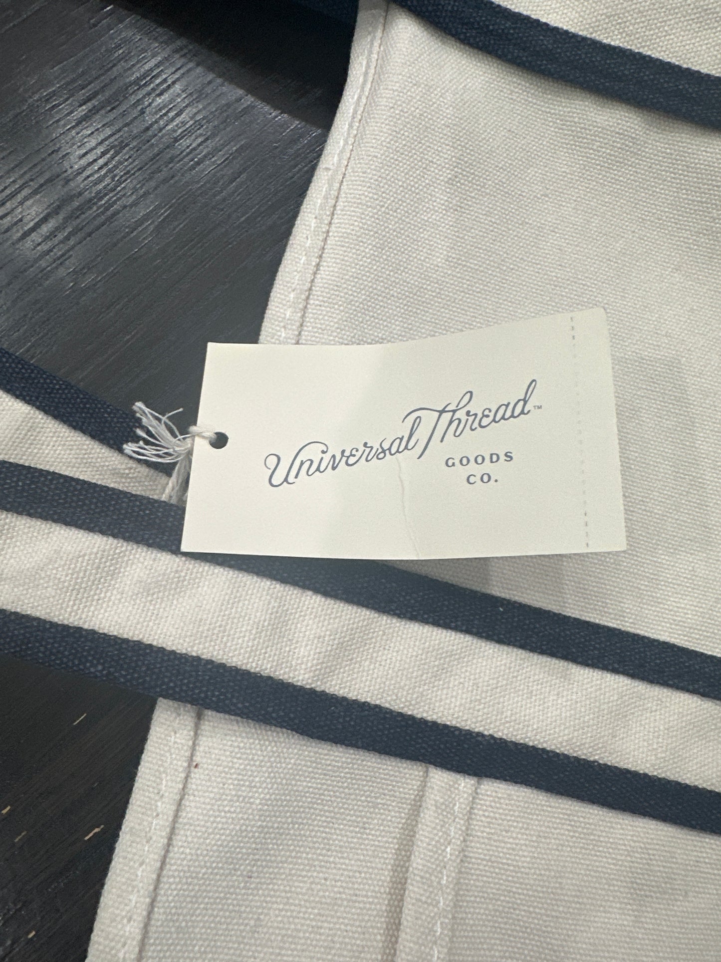 Universal Thread™ Canvas Tote Bag – Blue & Natural – Large Everyday Carryall