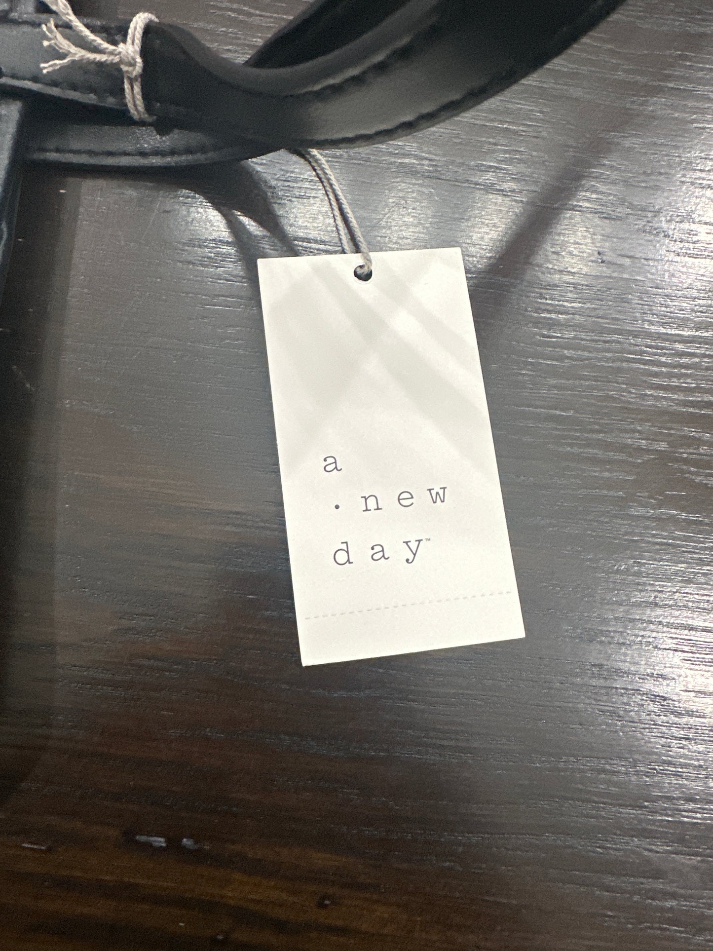 A New Day™ Monogram Tote Bag with Detachable Crossbody Strap Black