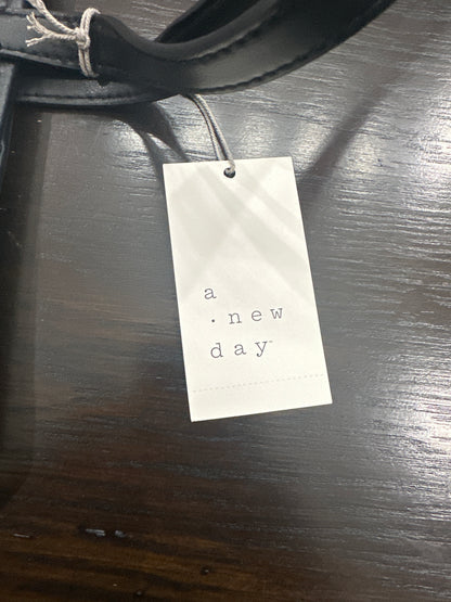 A New Day™ Monogram Tote Bag with Detachable Crossbody Strap Black