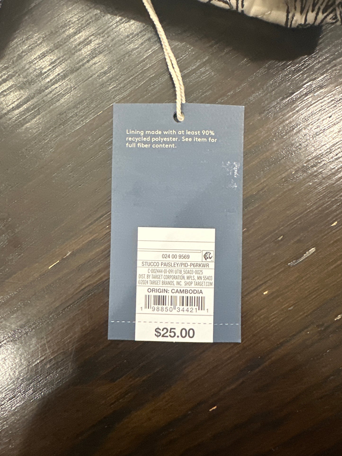 Universal Thread™ Quilted Tote Bag – Stucco Paisley Print