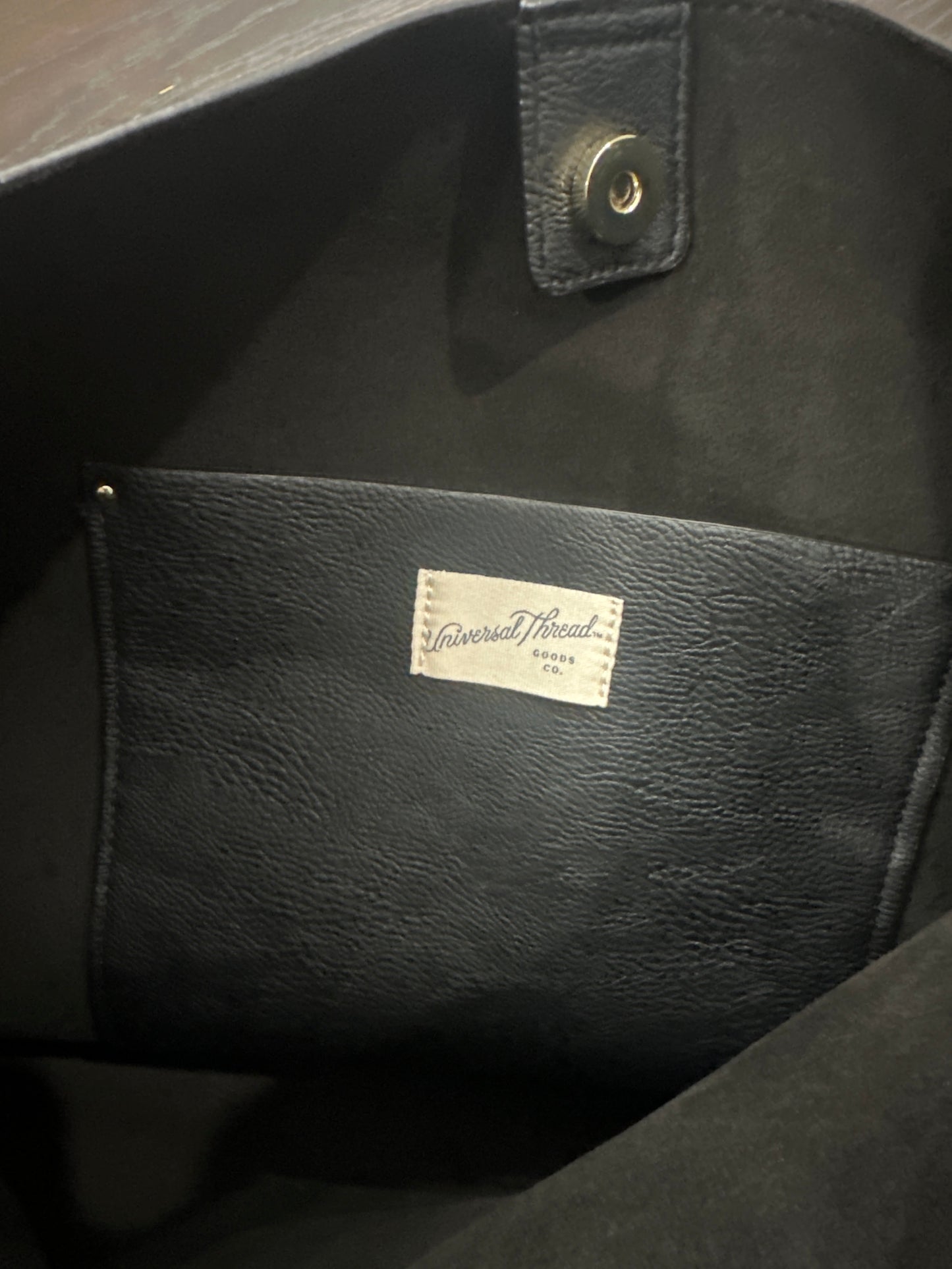 Universal Thread™ Faux Leather Hobo Shoulder Bag – Black