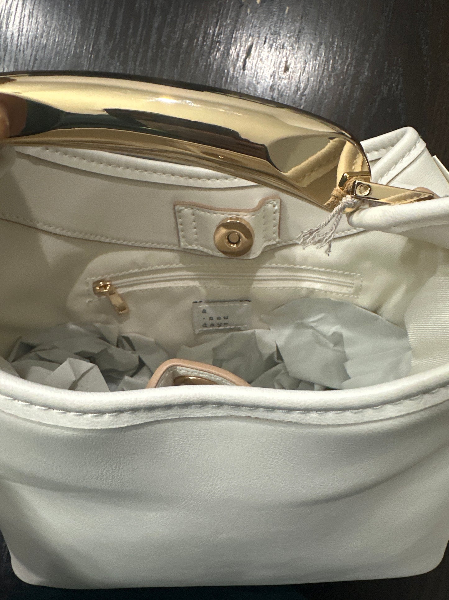 A New Day Structured Top Handle Handbag – Off-White