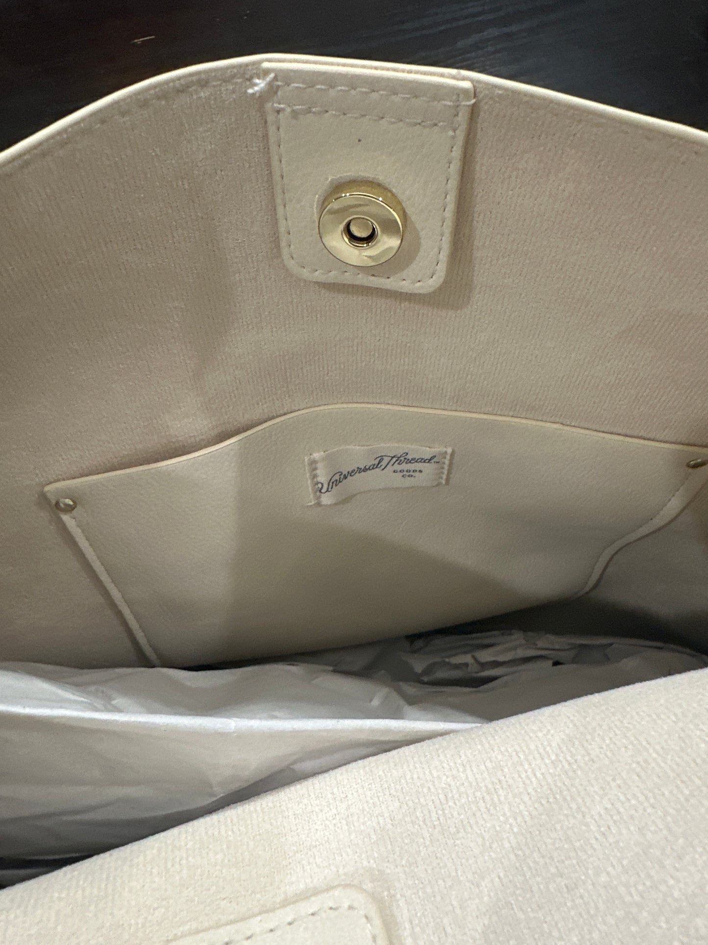 Universal Thread™ Faux Leather Hobo Shoulder Bag – White