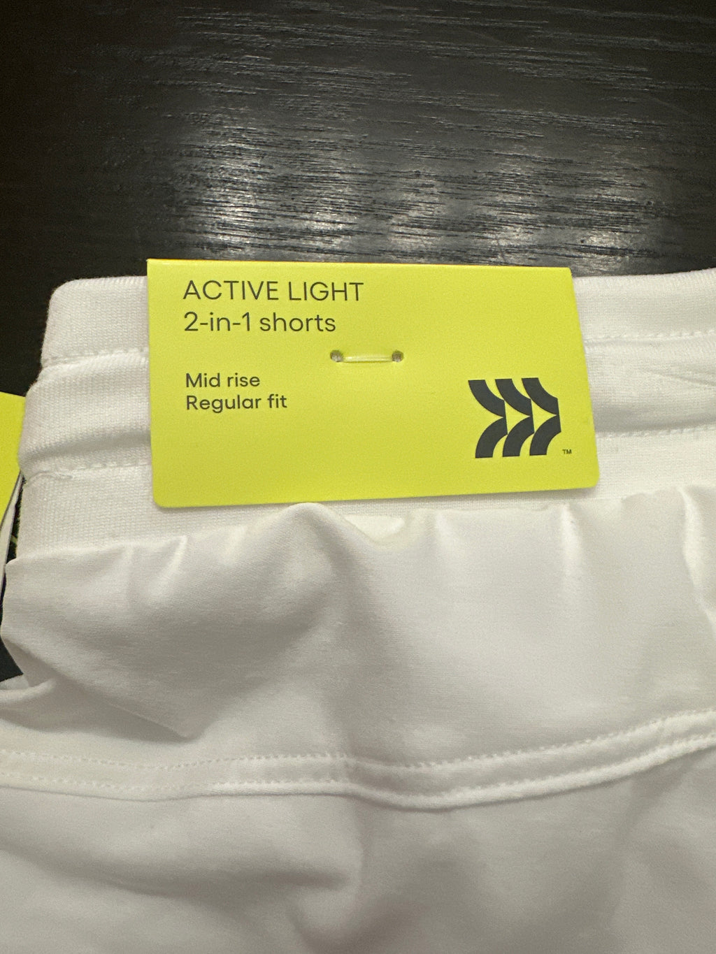 All in Motion Girls 2-in-1 Athletic Shorts White