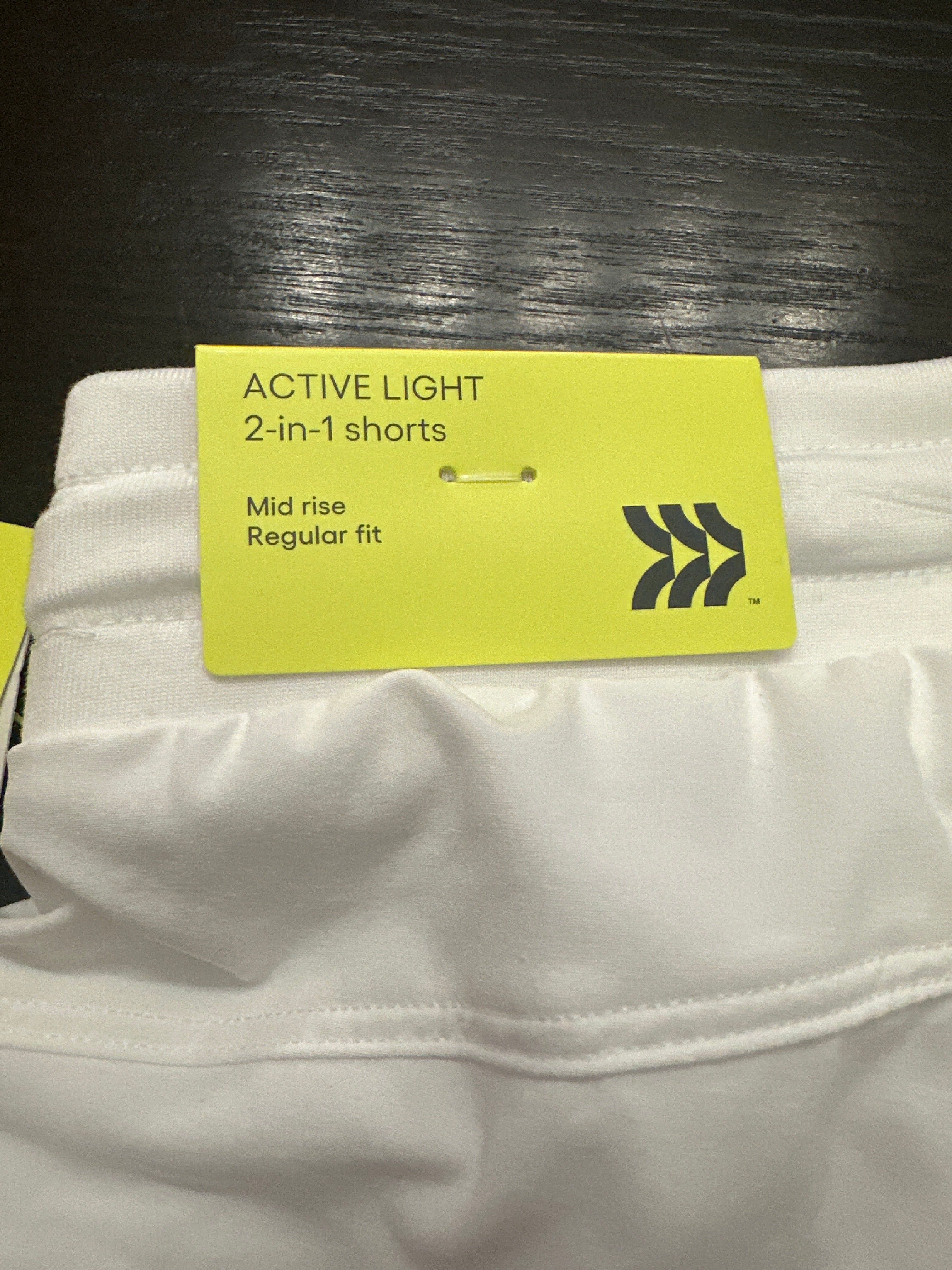 All in Motion Girls 2-in-1 Athletic Shorts White