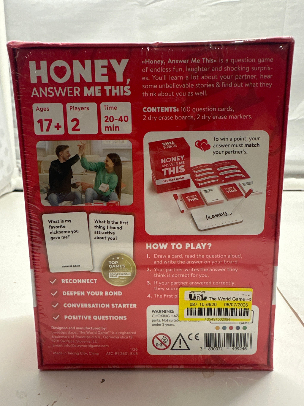 Honey Answer Me This Couples Game photo 4